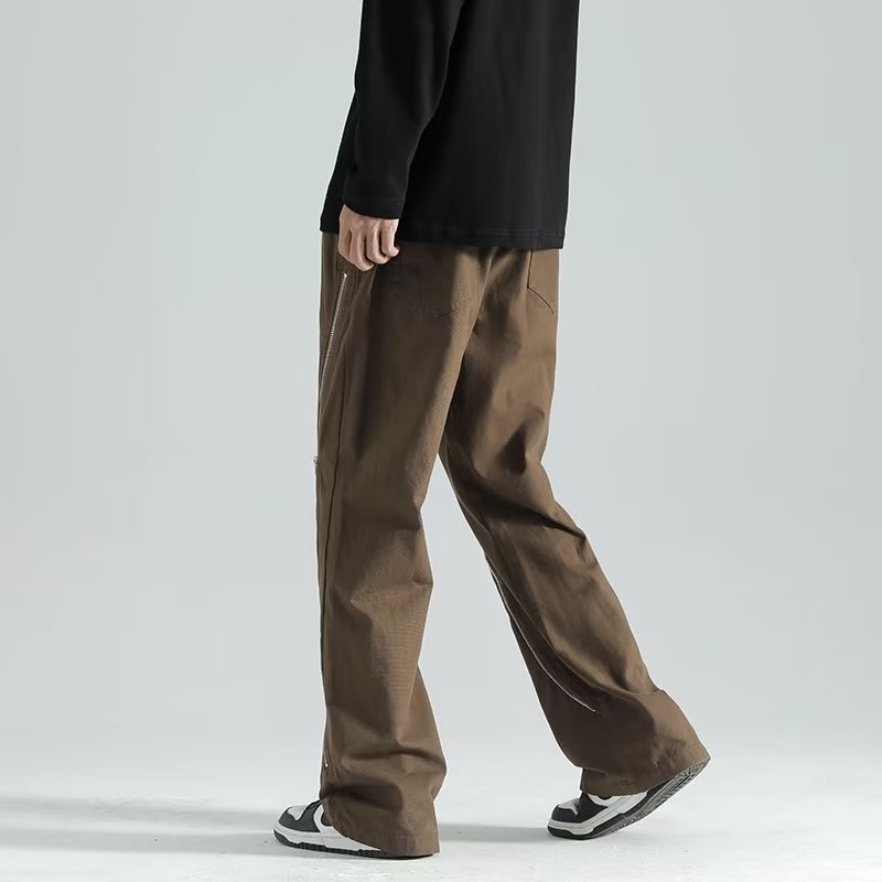 High Street Machine Can Work Clothes Pants Men's  Zipper