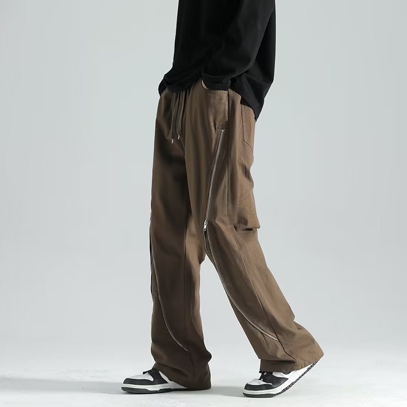 High Street Machine Can Work Clothes Pants Men's  Zipper