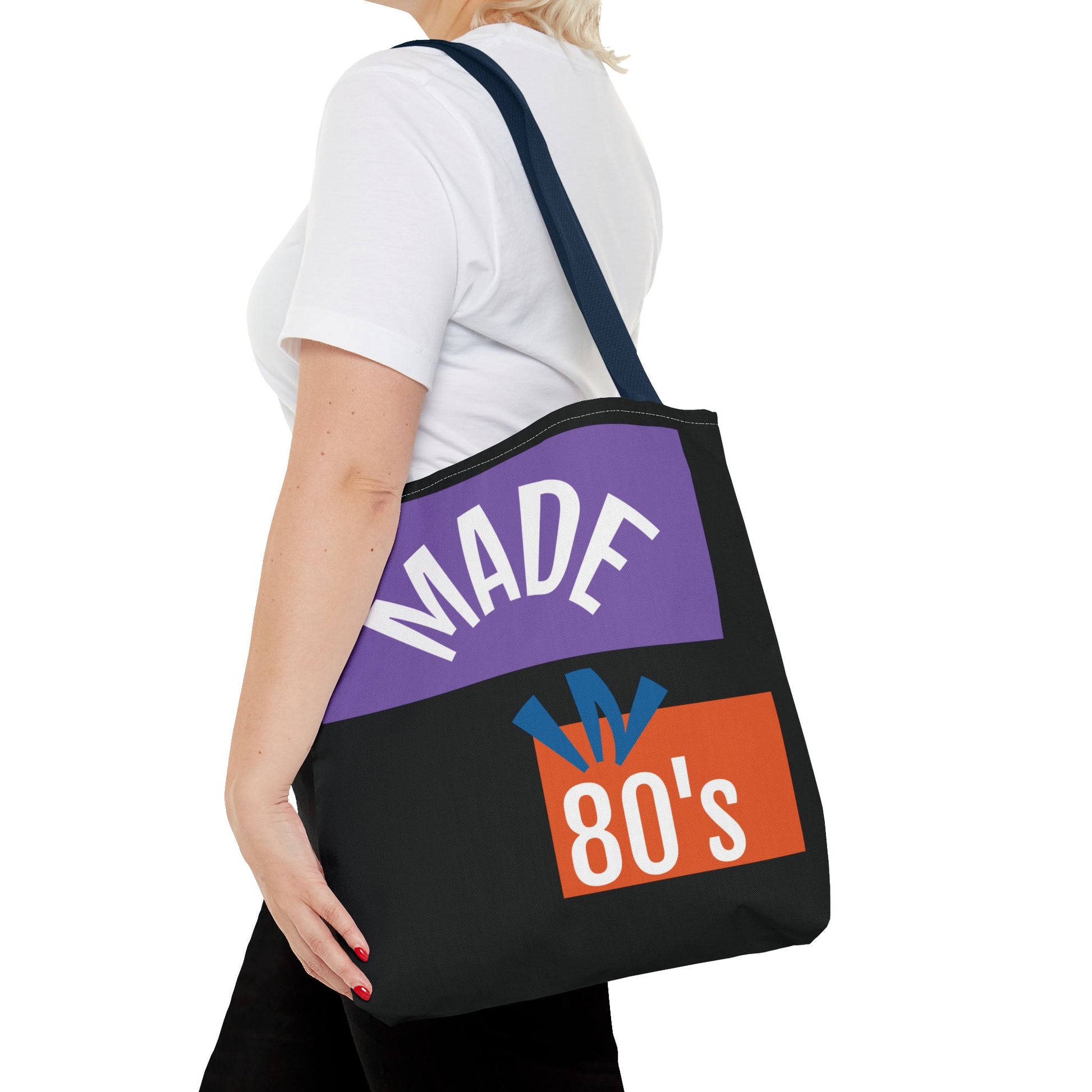 Vintage 80's Tote Bag, Retro Aesthetic Bag, Gift for 80's Lovers, Everyday Carryall, Perfect for Shopping, Beach, or Gym