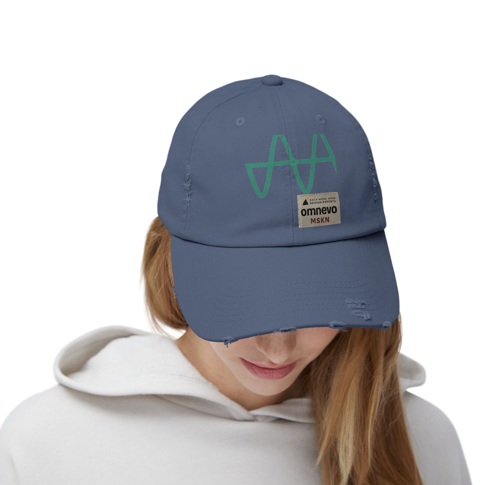 Distressed Unisex Cap with Minimalist Design, Vintage Cap, Casual Hat, Outdoor Wear, Spring/Summer Accessory