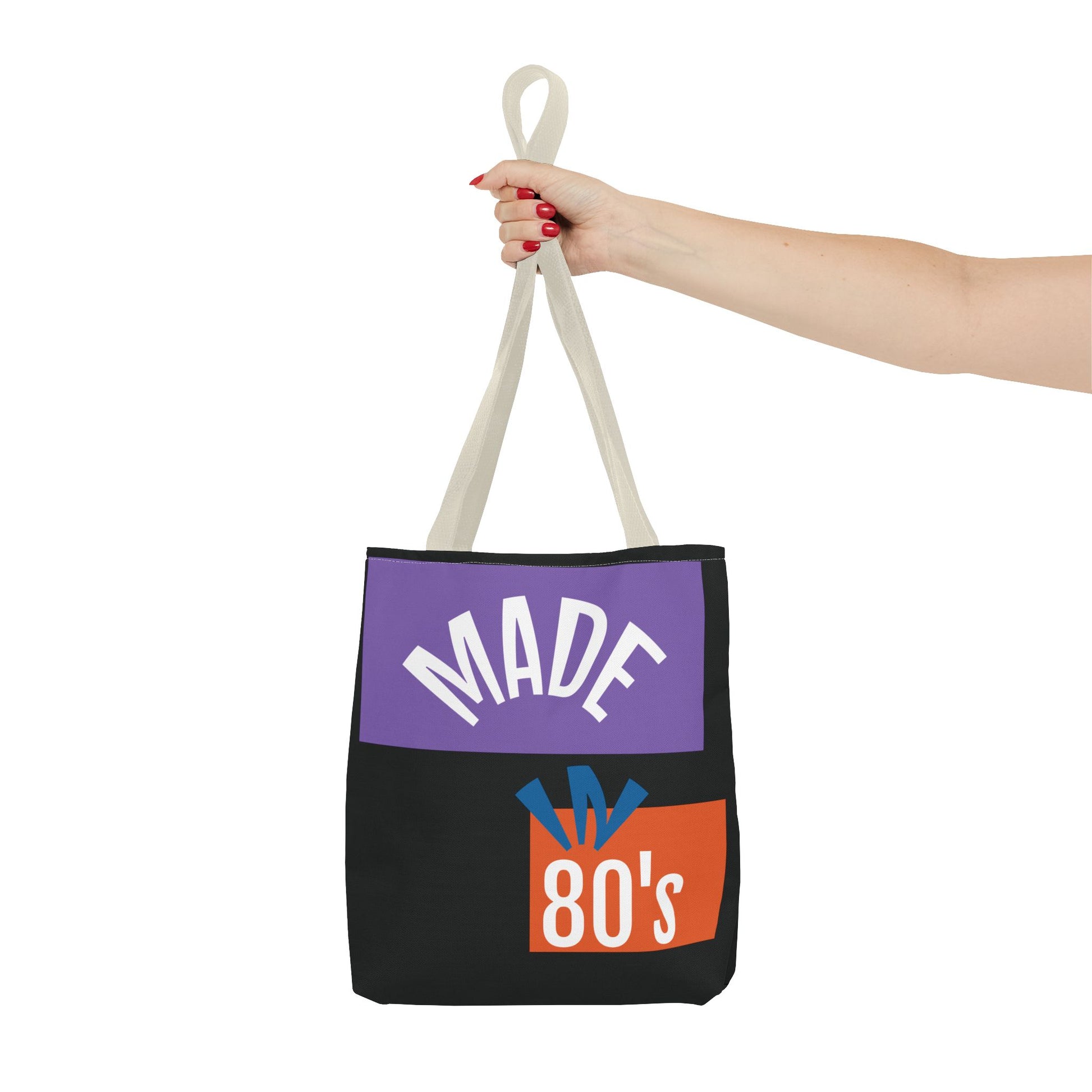 Vintage 80's Tote Bag, Retro Aesthetic Bag, Gift for 80's Lovers, Everyday Carryall, Perfect for Shopping, Beach, or Gym