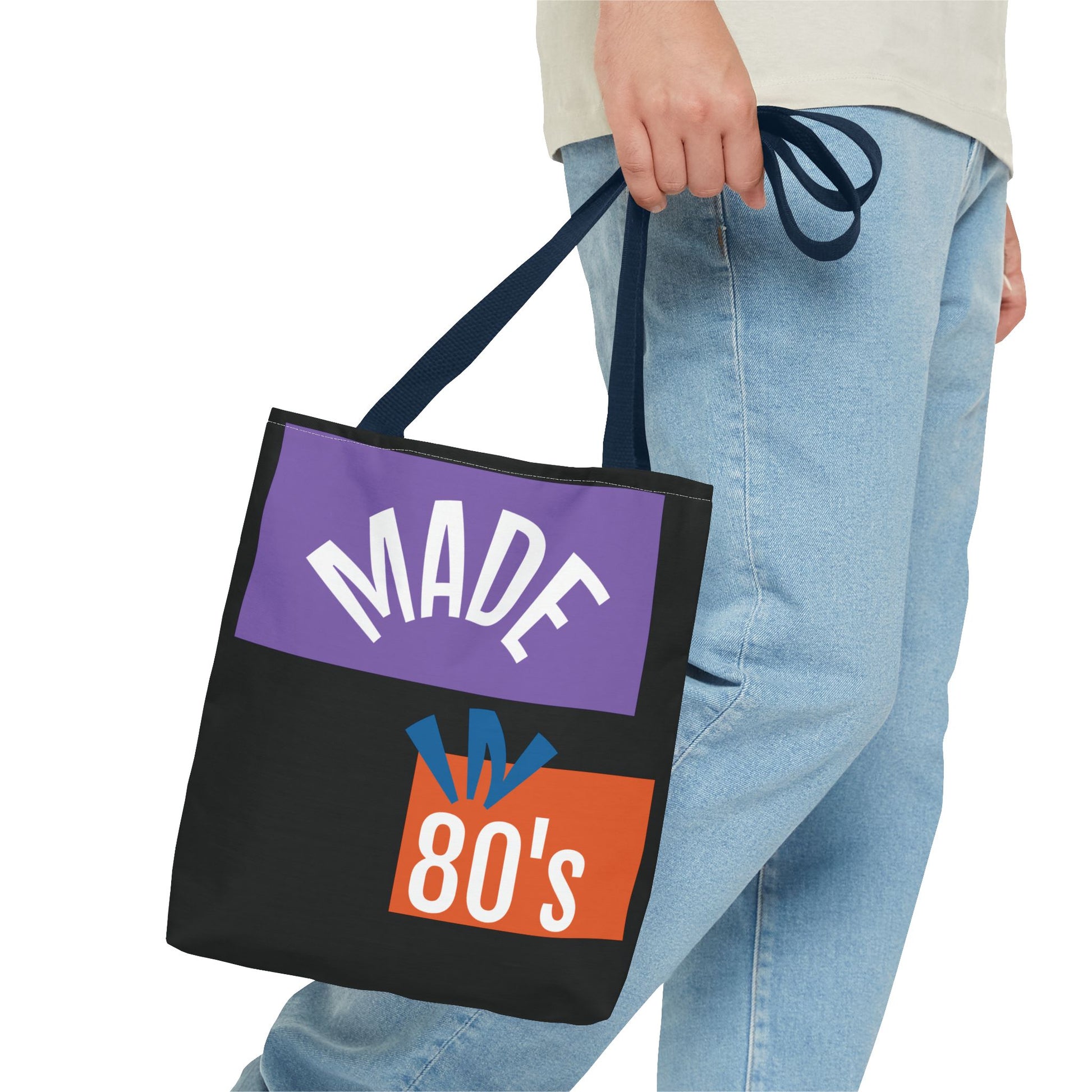 Vintage 80's Tote Bag, Retro Aesthetic Bag, Gift for 80's Lovers, Everyday Carryall, Perfect for Shopping, Beach, or Gym