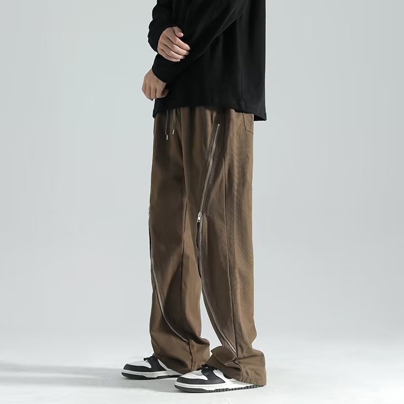 High Street Machine Can Work Clothes Pants Men's  Zipper