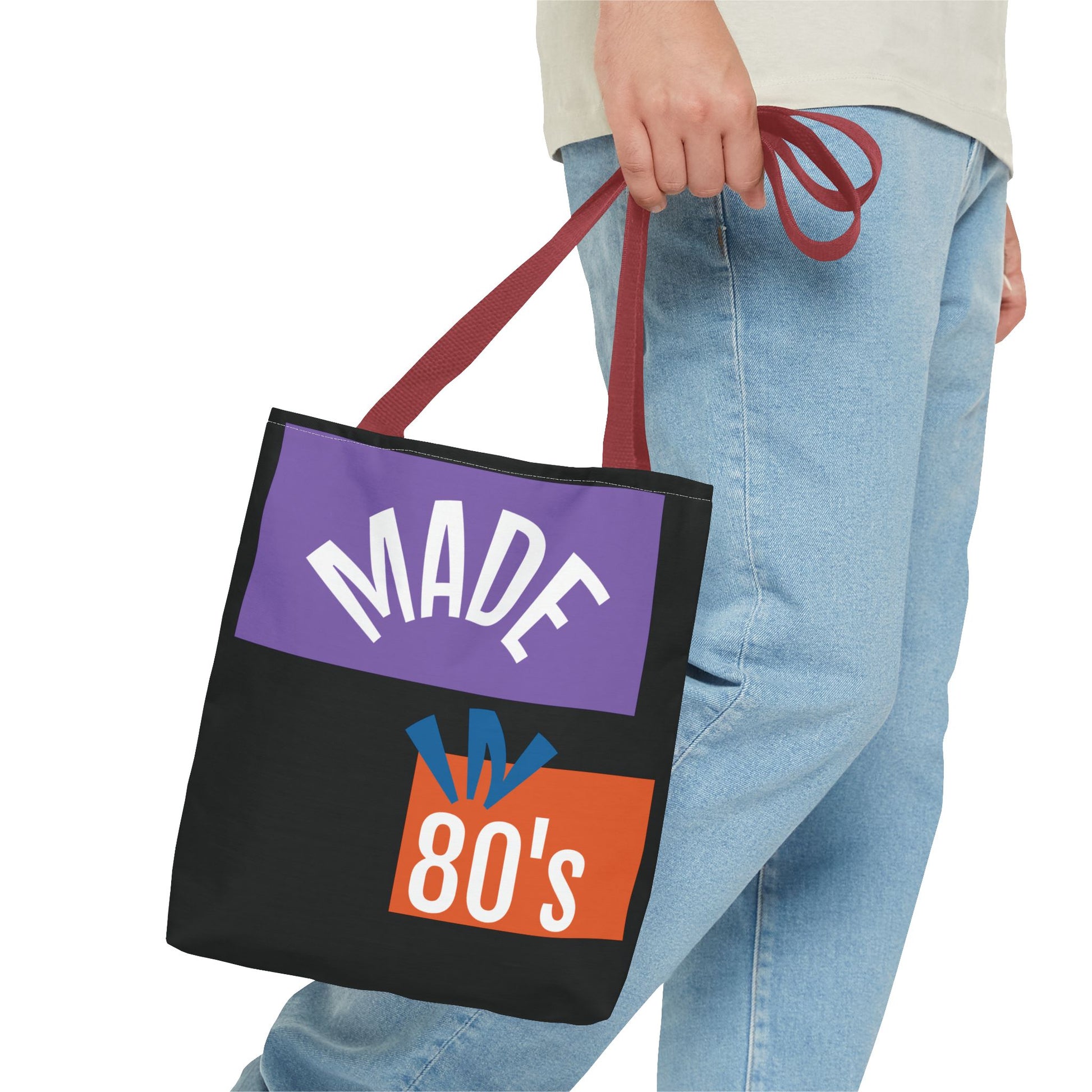 Vintage 80's Tote Bag, Retro Aesthetic Bag, Gift for 80's Lovers, Everyday Carryall, Perfect for Shopping, Beach, or Gym