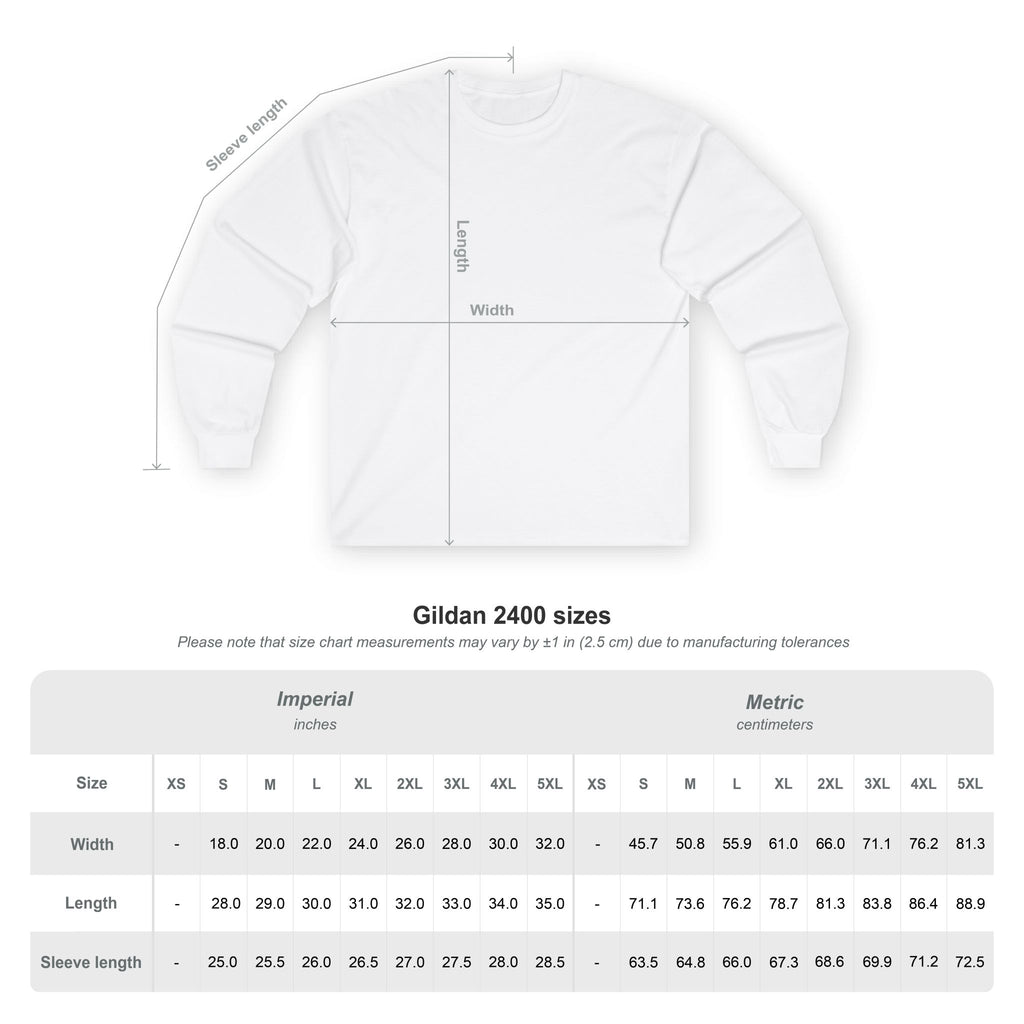 Abstract Progress Long Sleeve Tee - Unisex Cotton Shirt