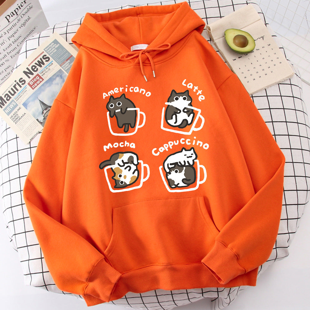 Five Kitties Play In Cup  Men's  Hoodie