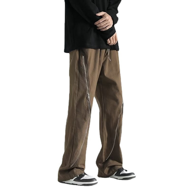 High Street Machine Can Work Clothes Pants Men's  Zipper