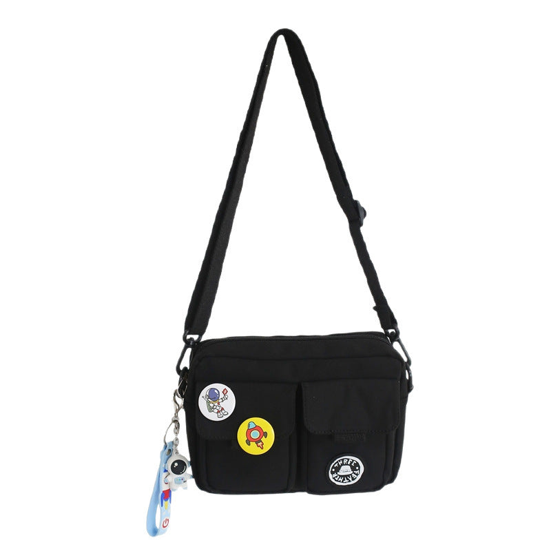 Men's Shoulder Messenger Bag Badge Crossbody Bag