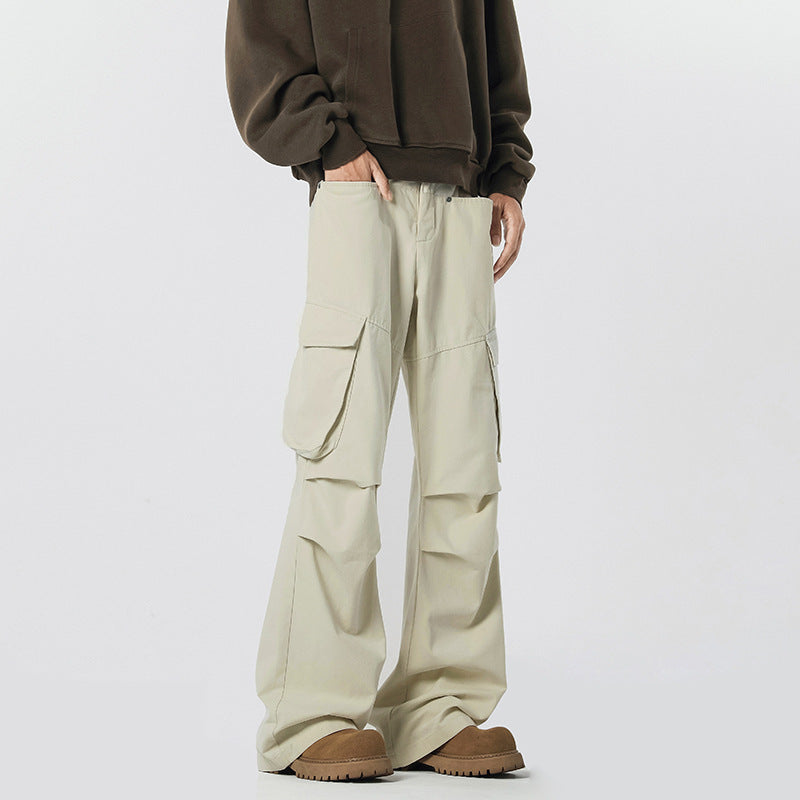 Retro High Street Fashion Trendy Trousers Trendy Men's Straight Casual Pants