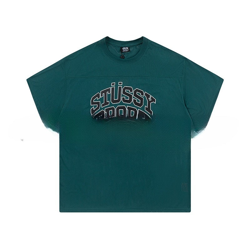 Sports And Leisure Jersey Letter Printing Simple Short Sleeve